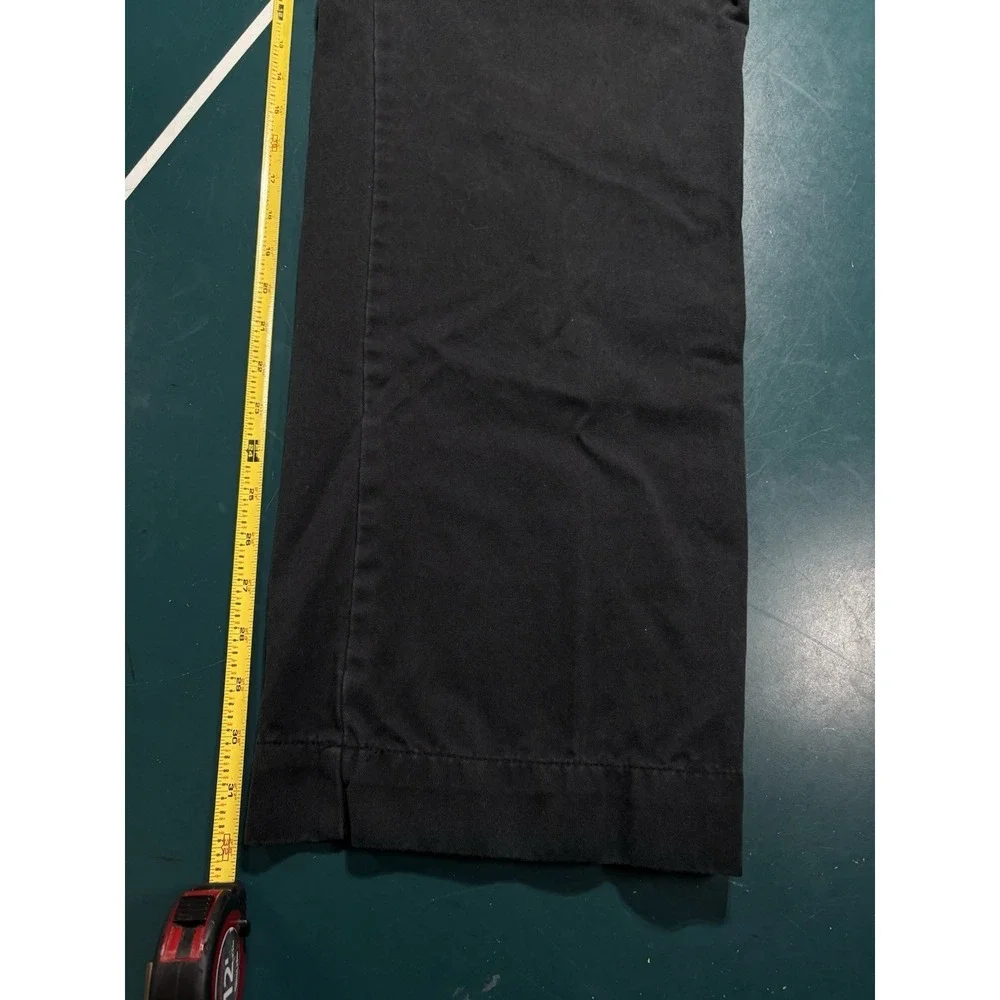 Vtg Nautica Marine Drill Pants 34x32 Black Baggy Relaxed Fit Military NMD MF300A